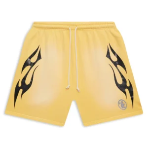 Hellstar Flame Shorts - Beige