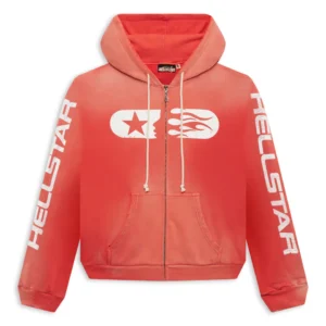 Hellstar Studios Zip Hoodie - Red