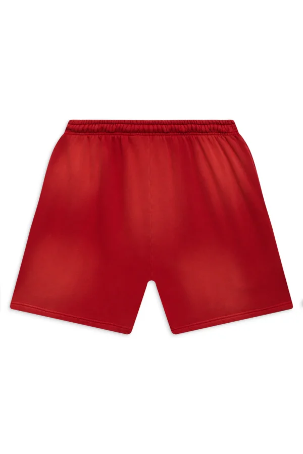 Hellstar Flame Shorts - Black Logo Red - Image 2