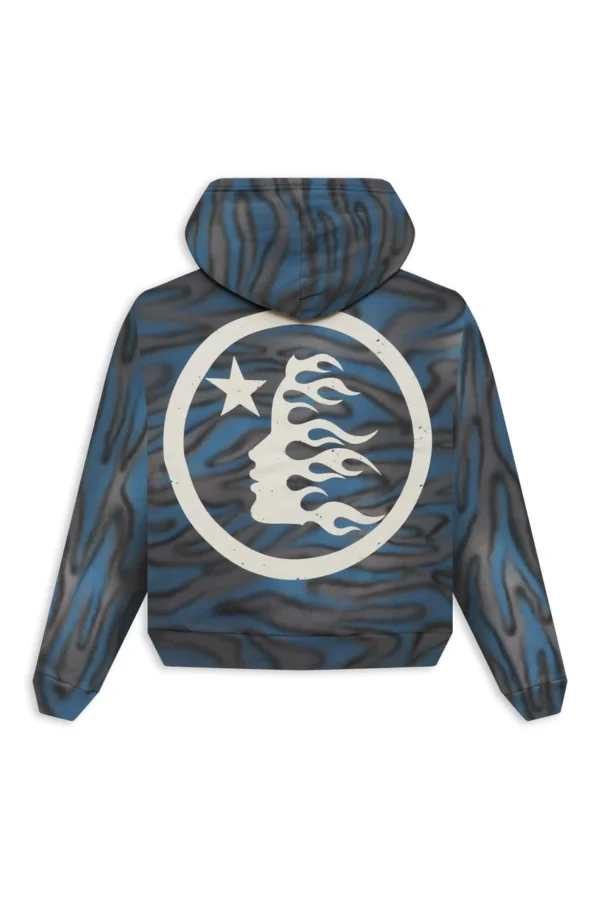 Hellstar Classic Logo Airbrush Zip-Up Grey - Image 2