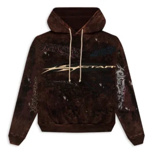 Hellstar Graffiti Hoodie Brown