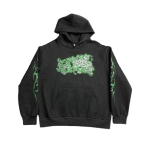 Black & Green-Hellstar Dragon Graphic Hoodie