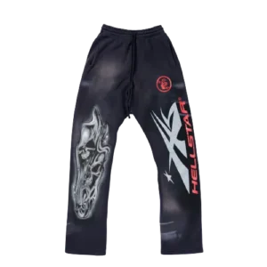 Airbrushed Skull Sweatpants Flare