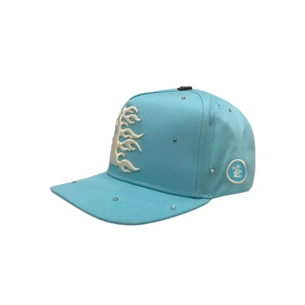 Baby Blue Rhinestone Snapback - Image 3