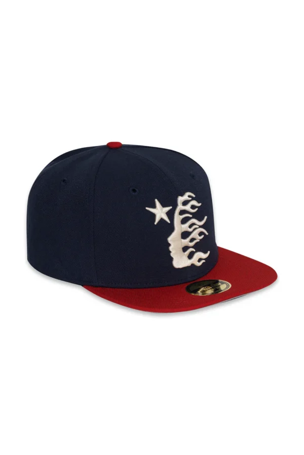 Blue Fitted Hellstar Baseball Hats - Image 2