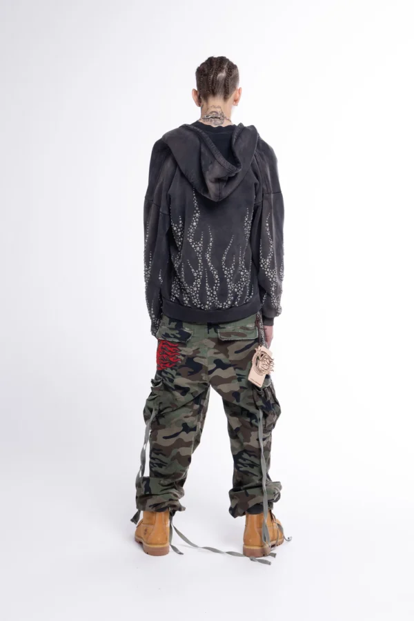 Hellstar Studded Flame Zip-Up - Image 3