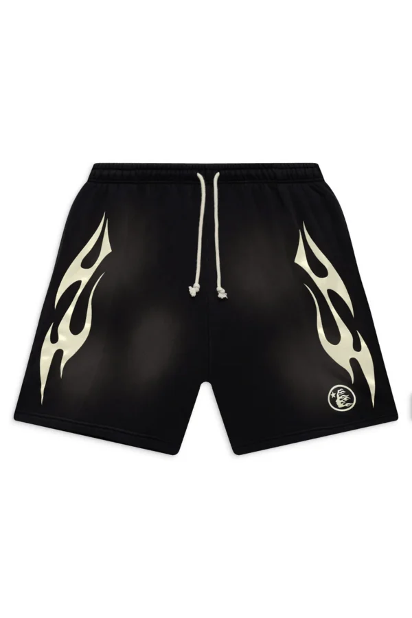 Hellstar Flame Shorts - Black