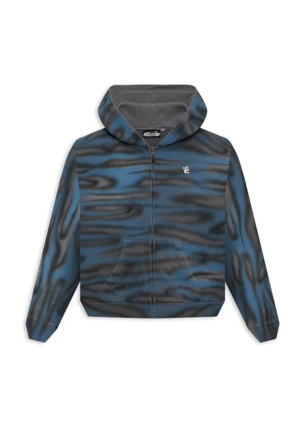 Hellstar Classic Logo Airbrush Zip-Up Grey