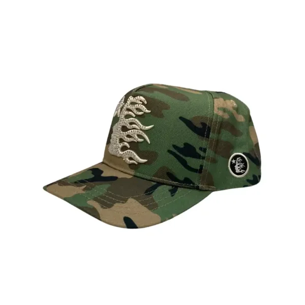 Hellstar Camo Snapback Hat - Image 3