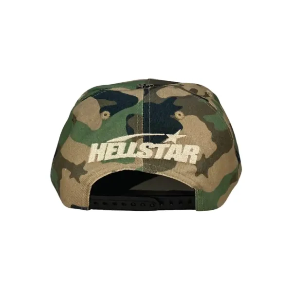 Hellstar Camo Snapback Hat - Image 2