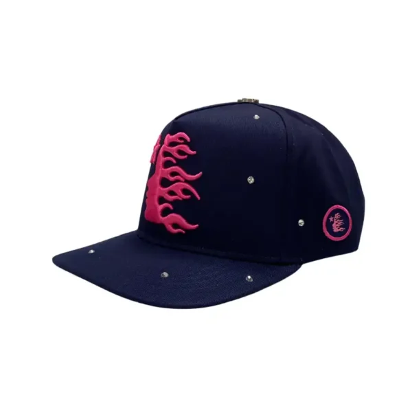 Hellstar Navy Rhinestone Snapback - Image 2