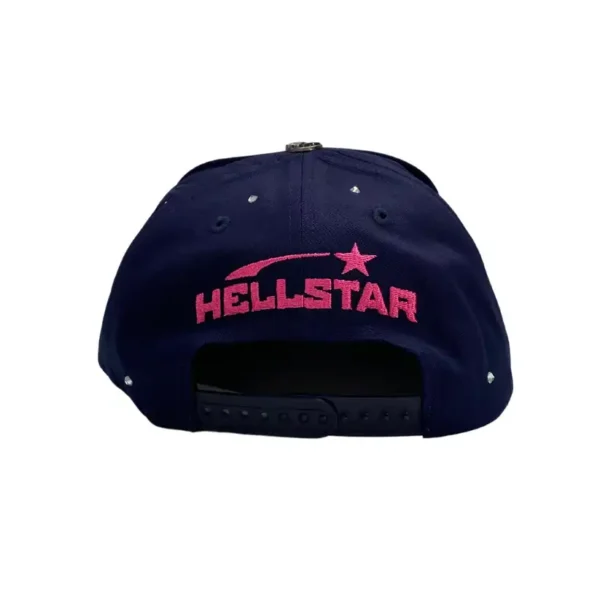 Hellstar Navy Rhinestone Snapback - Image 3
