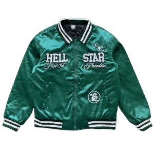 Green Hellstar Path To Paradise Bomber Jacket