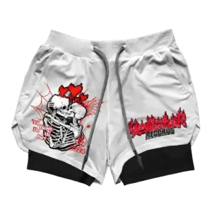 Hellstar Graphic Gym White Shorts