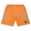 Hellstar Flame Shorts Orange
