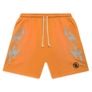 Hellstar Flame Shorts Orange