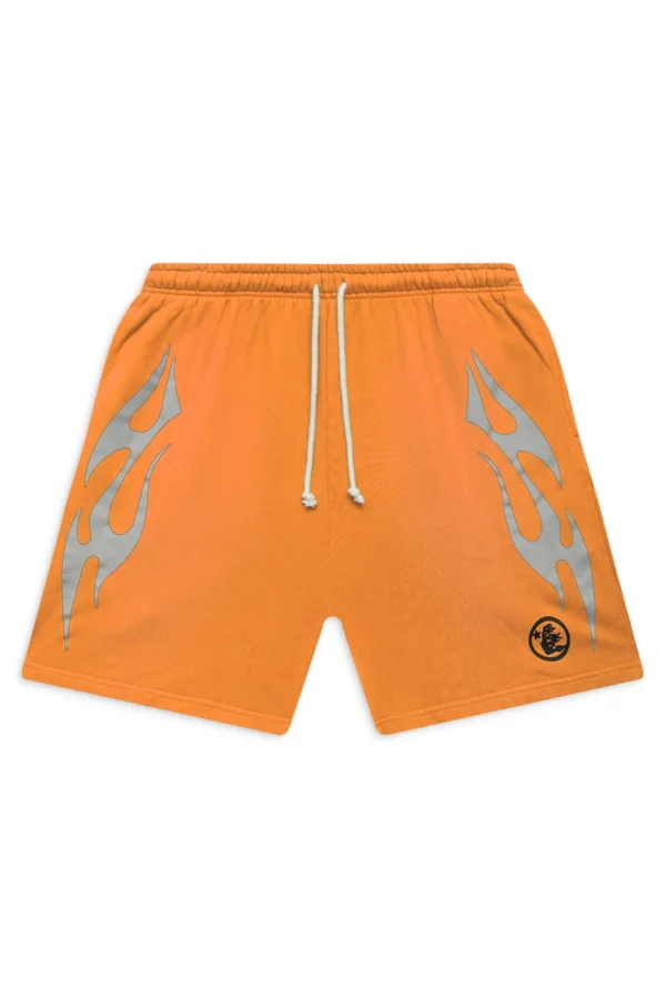 Hellstar Flame Shorts Orange