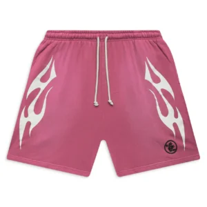 Hellstar Flame Shorts Pink
