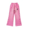 Pink Hellstar Waxed Sweatpant