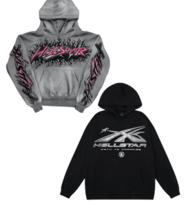 Hellstar Gray & Black Hoodie