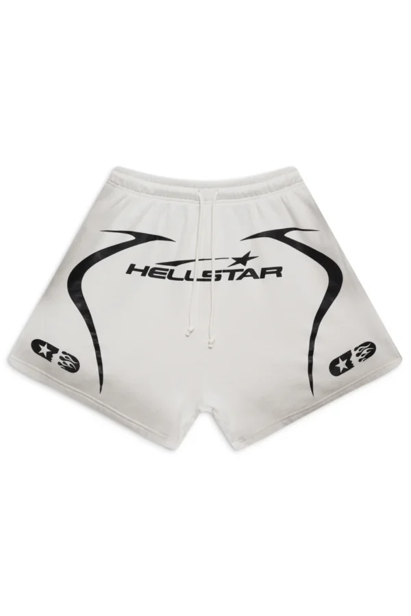 Hellstar White Warm Up Shorts